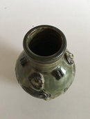 Royal Copenhagen Jais Nielsen Stentøjsvase No 2966 i speciel grøn glasur - Danam Antik