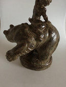 Royal Copenhagen Knud Kyhn Stentøjs figur af Faun og Bjørn No 21233 - Danam Antik