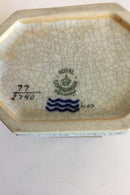 Royal Copenhagen Krakele Porcelæn Kantet Tedåse med låg No 77/2740 - Danam Antik