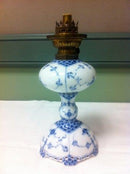 Royal Copenhagen Musselmalet Halvblonde petroleumlampe No 426 - Danam Antik