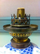 Royal Copenhagen Musselmalet Halvblonde petroleumlampe No 426 - Danam Antik