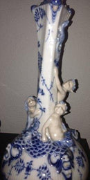 Royal Copenhagen Musselmalet Helblonde 6-armet lysestage No 1006 - Danam Antik