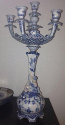 Royal Copenhagen Musselmalet Helblonde 6-armet lysestage No 1006 - Danam Antik