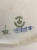 Royal Copenhagen Musselmalet Riflet Tekande med Låg No 255 - Danam Antik