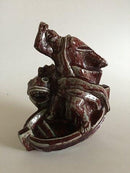 Royal Copenhagen Stentøjs Figur af Jais Nielsen Jonas og Hvalen - Danam Antik