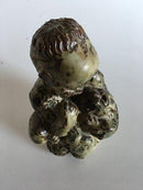 Royal Copenhagen Stentøjsfigur af Negerdreng med kat nr. 20244 - Danam Antik