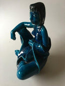 Royal Copenhagen Stentøjsfigur af ung Kvinde af Helge Christofersen - Danam Antik