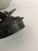 Royal Copenhagen Stentøjsvase Vase / Vessel i Fugleæg Glasur med Bronze Låg No 47/4A. - Danam Antik