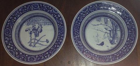 ロイヤルコペンハーゲン ウニカ ボンネセンセット by オルフェ・イェンセン 1918年からの12ヶ月をモチーフにしたお皿たち