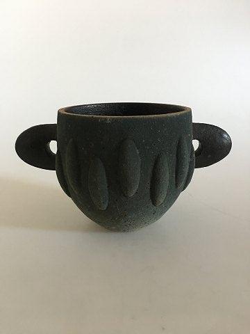 Royal Copenhagen Unika Stentøjsvase af Pia Langelund - Danam Antik