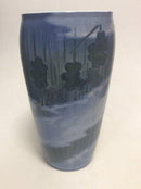 Royal Copenhagen Unika Vase af Johanne Louise Oppermann fra April 1893 Liv i Tåge - Danam Antik