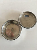 Royal Copenhagen Valdemar Engelhart porcelæn Monteret i en Erik Magnussen Sølv Pilleboks fra 1913 - Danam Antik