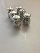 Sæt på 6 Salt/peberbøsser Amerikansk Sterling Sølv - Danam Antik