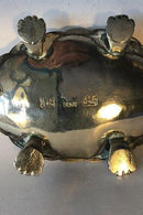 Skildpadde af sølv med bevægeligt hoved. - Danam Antik