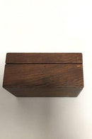 Teaktræsæske med indlagt sølv udført af Anton Michelsen. - Danam Antik