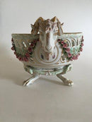 Wien Stor skål med vædder hoveder og gennembrudt og blomster - Danam Antik