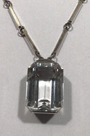 Wiwen Nilsson Sterling Sølv Halskæde med Bjerkrystal Vedhæng - Danam Antik